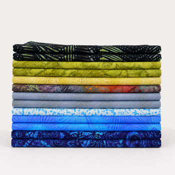River & Fern Batiks - Fat Quarter Bundle/13pc