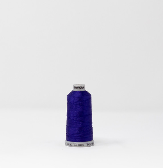 Madeira - Polyneon - Polyester Embroidery/Sewing Thread - 919-1722 Spool (Royal Purple)