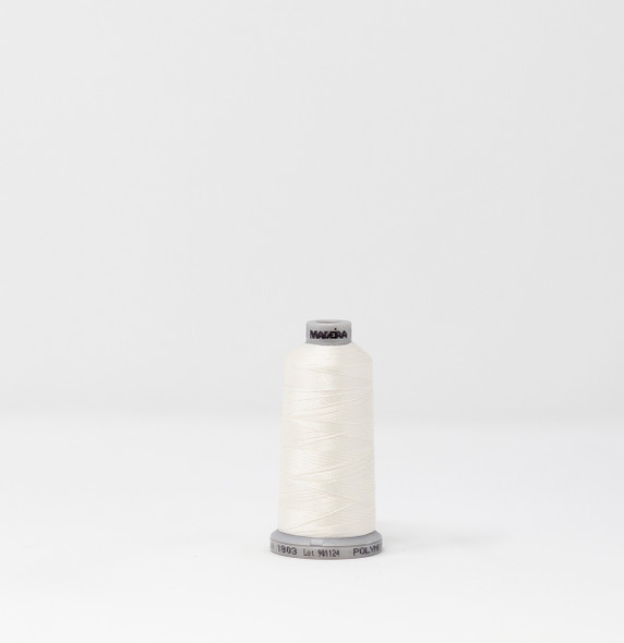 Madeira - Polyneon - Polyester Embroidery/Sewing Thread - 919-1803 Spool (Cream White)