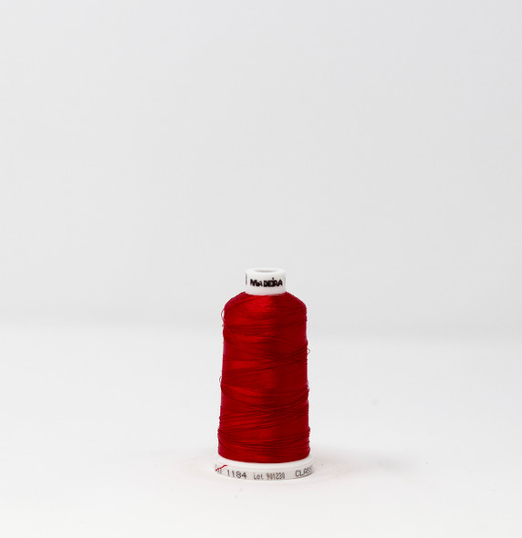 Madeira - Classic - Rayon Embroidery/Sewing Thread - 911-1184 Spool (Scarlet Rose)