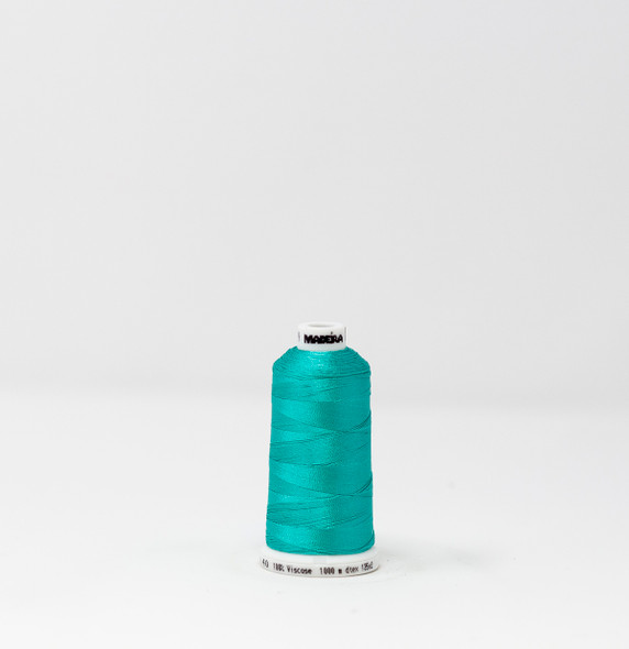 Madeira - Classic - Rayon Embroidery/Sewing Thread - 911-1299 Spool (Green Turquoise)
