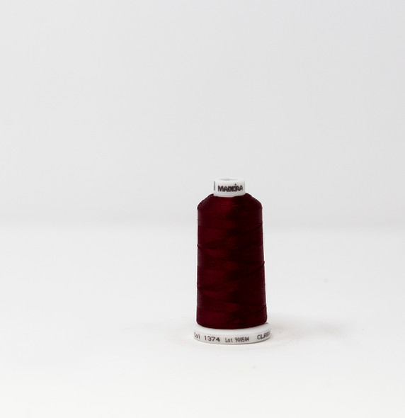 Madeira - Classic - Rayon Embroidery/Sewing Thread - 911-1374 Spool (Maroon)