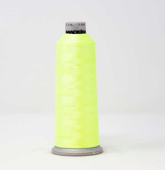 Madeira - Polyneon - Polyester Embroidery/Sewing Thread - 918-1867 (Fluorescent Green)
