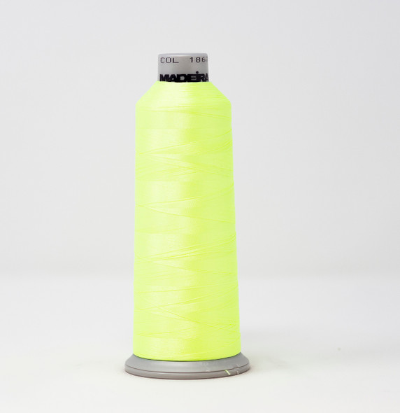 Madeira - Polyneon - Polyester Embroidery/Sewing Thread - 918-1867 (Fluorescent Green) | Sit n' Sew