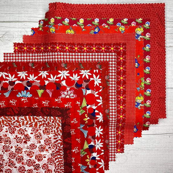 Mixed Reds - 10'' Squares