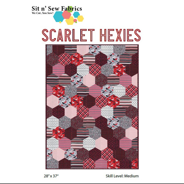 Scarlet Hexies Quilt Kit