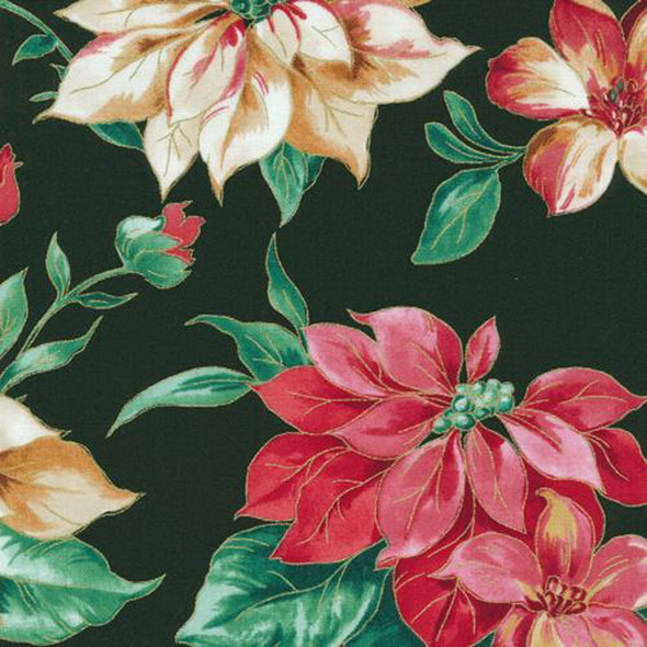 Fabri-Quilt - Holiday Editions - Poinsettias - 114/75016