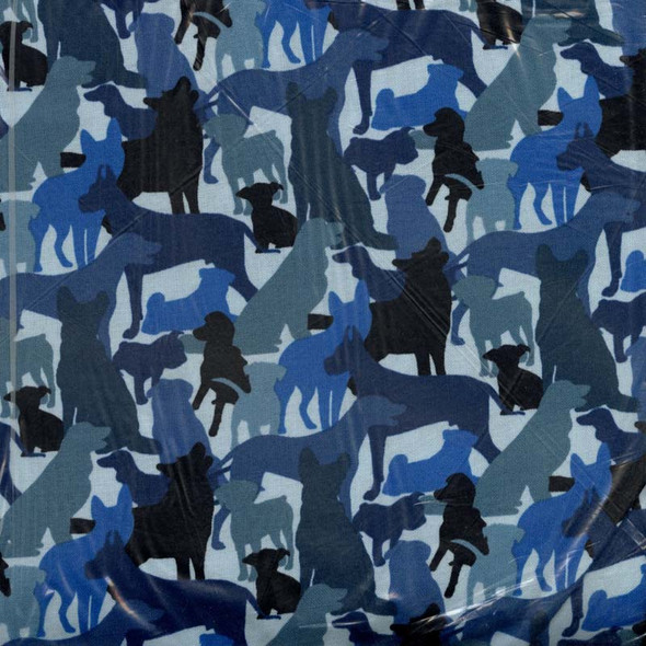 Dog Breeds - Dog Silhouttes - Blue