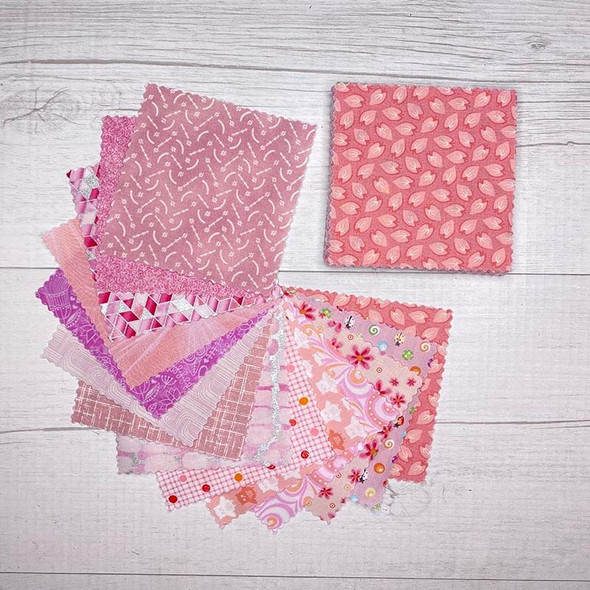 Mixed Pink - 5'' Squares