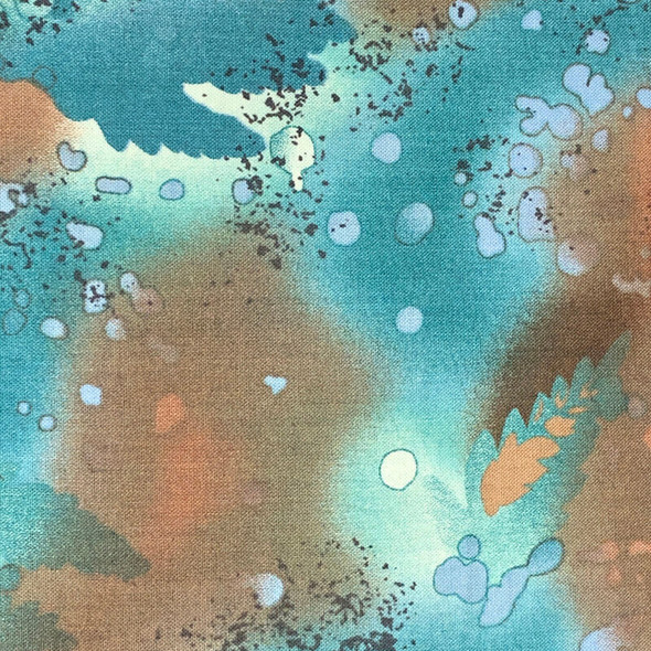 Benartex - Fossil Fern - Fern Texture - Stormy Seas | Sit n' Sew Fabrics By the Yard