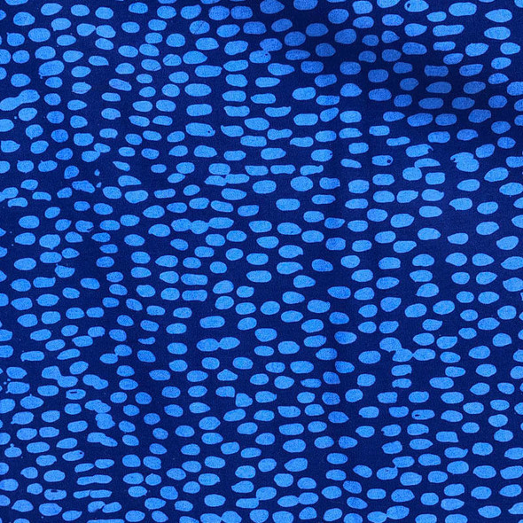 Studio E - Modern Batiks - Oval Dots - Blue | Sit n' Sew Fabrics By the Yard