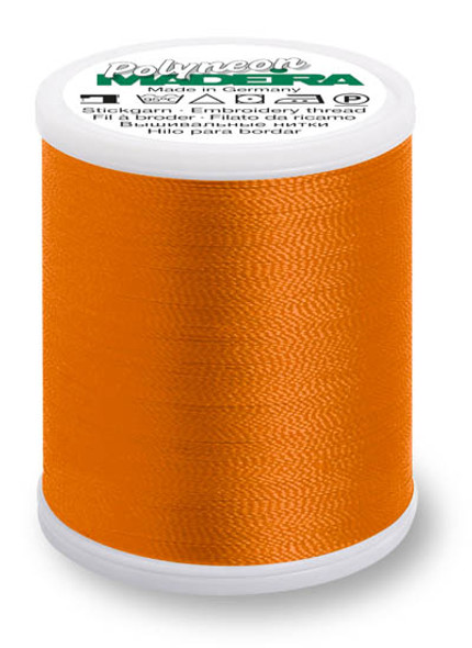 Madeira - Polyneon - Polyester Embroidery/Sewing Thread - 9847-1765 True Orange