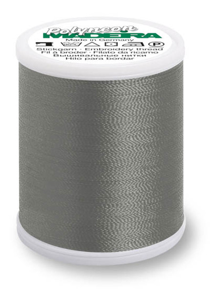 Madeira - Polyneon - Polyester Embroidery/Sewing Thread - 9847-1918 Grey