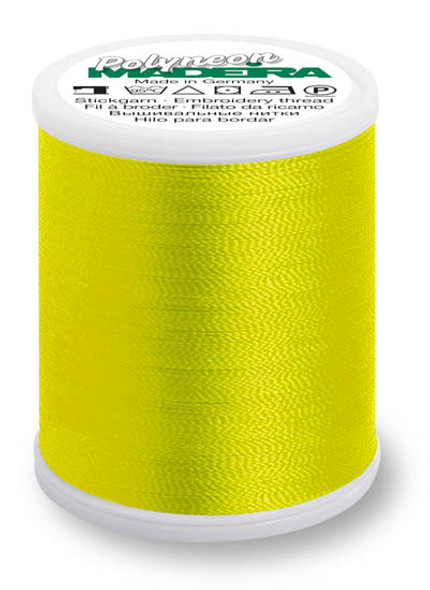 Madeira - Polyneon - Polyester Embroidery/Sewing Thread - 9847-1924 Bright Yellow