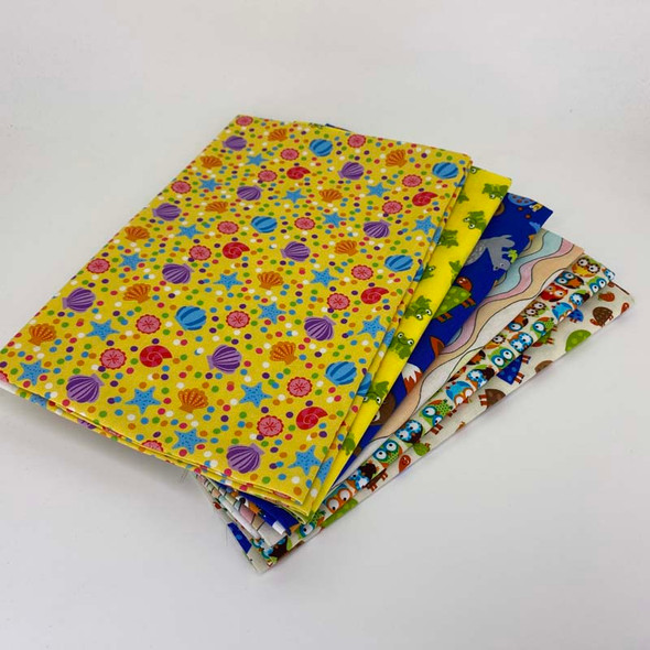 Mixed Fat Quarter Pack - Kids/Children/6pc