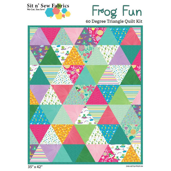 Frog Fun - 60 Degree Triangle Quilt Kit