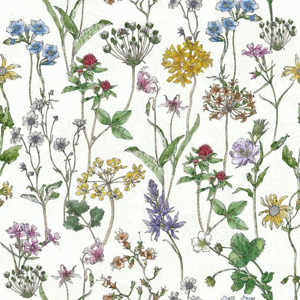 RB Studios - Flower Collage - Detail Flora - Cream
