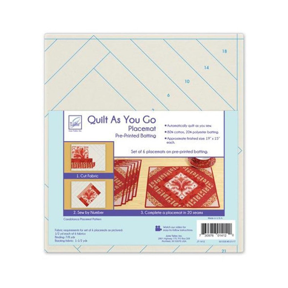 June Tailor - Quilt As You Go - Casablanca Placemats - 6pk