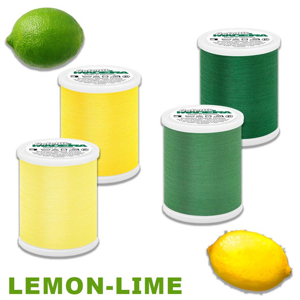 Madeira - Lemon-Lime - Cotona 50 - Cotton Sewing/Quilting Thread - 4Pk