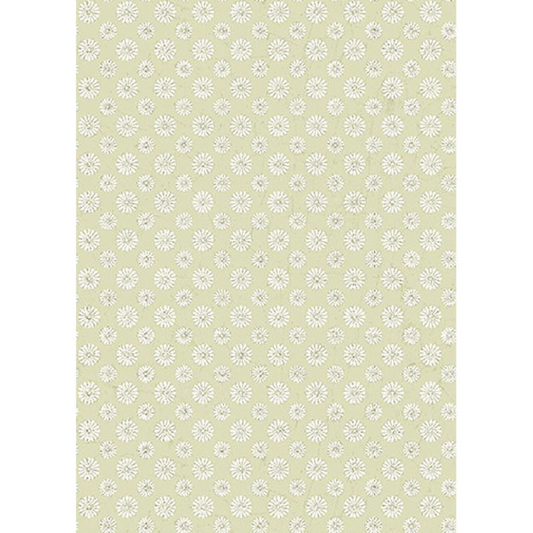 Benartex - Sew Vintage Garden - Daisy Grid - Ivory