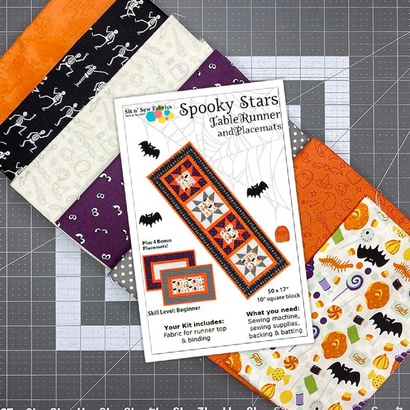 Sit n' Sew - Spooky Stars - Table Runner Kit