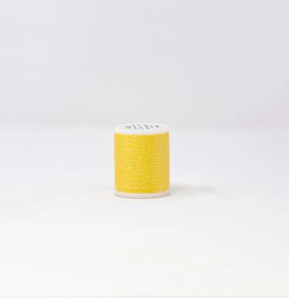 Lemon Quartz Madeira Metallic embroidery thread spool