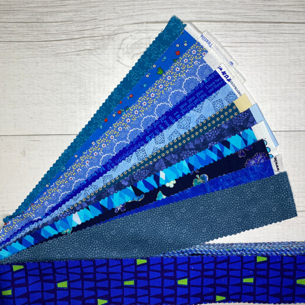Mixed Blues - 2.5'' Strips
