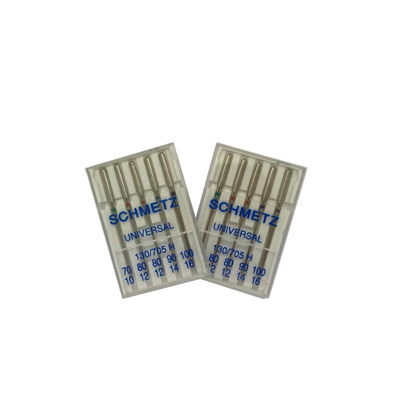 Schmetz Universal Needles Assorted Sizes Flat Universal 5Pk sewing needle package