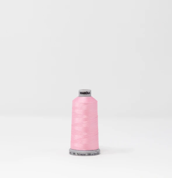 1549 Pink Sorbet Madeira Polyneon 40wt 1100 Yard Polyester embroidery thread spool