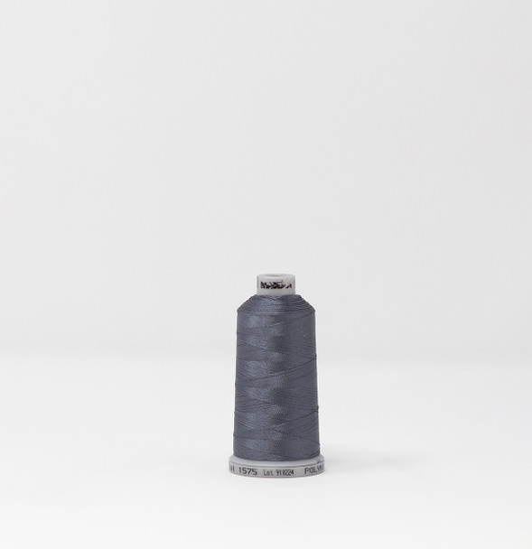1575 Iron Gray Madeira Polyneon 40wt 1100 Yard Polyester embroidery thread spool