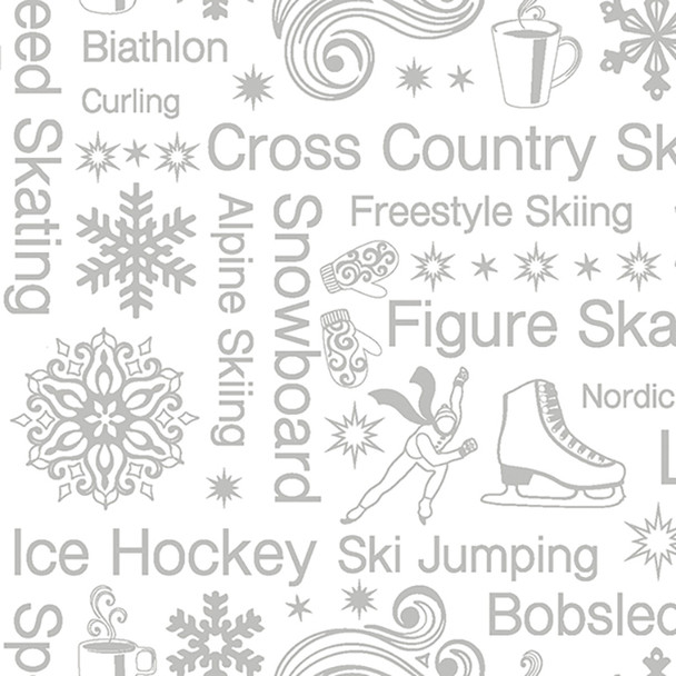 Benartex - Winter Games - Text - 3541/8