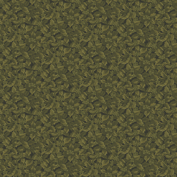4656/44 Winter Wonderland Tonal Holly quilting fabric by Benartex