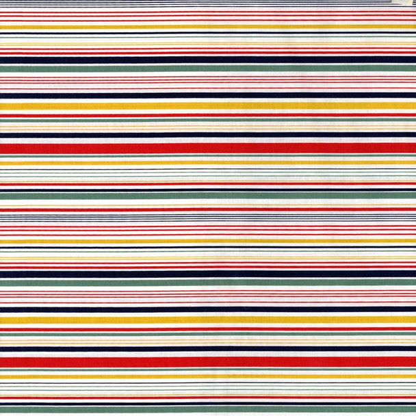 Multi Betty's Pantry Stripes quilting fabric by Leutenegger