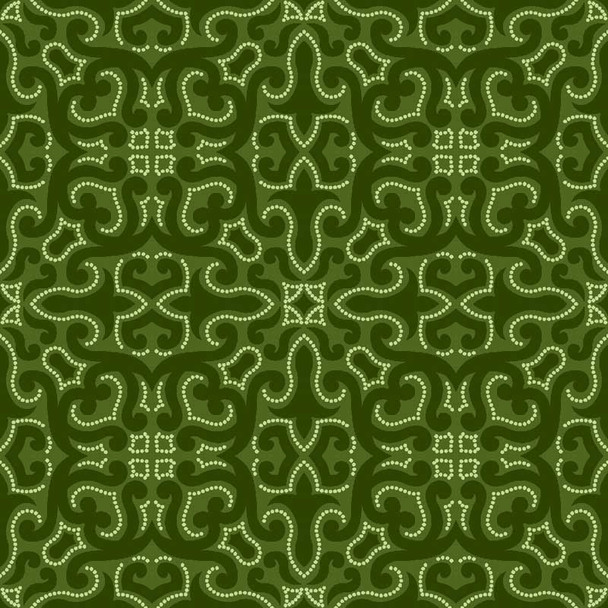 River's Bend - Round Up - Bandana - Green | Sit n' Sew Fabrics By the Yard