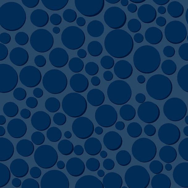 Blue Molly Pop Shadow Dots quilting fabric by River's Bend