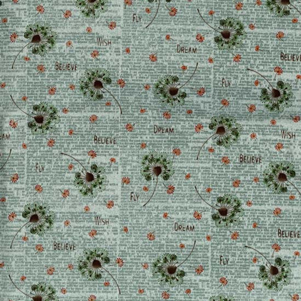 Henry Glass - Itty Bitty Crazy - Dandelion Toss - Blue | Sit n' Sew Fabrics By the Yard