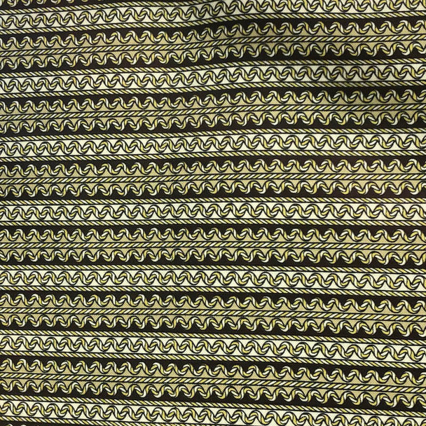 Brown Divine Twine Twine Stripes quilting fabric by Benartex