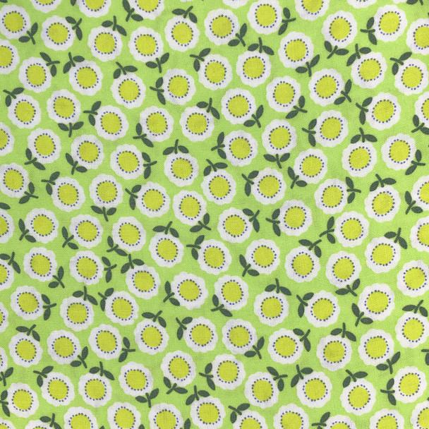 Benartex - Funny Bunnies - Tossed Flowers - Green | Sit n' Sew Fabrics By the Yard