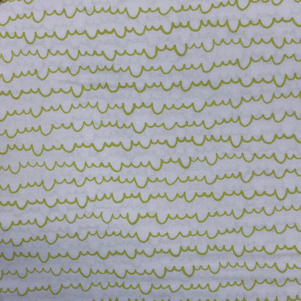 White Improv Cloud Stripe quilting fabric by Benartex