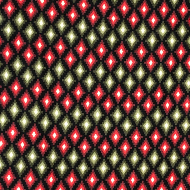 Benartex - Living Lodge - Diamond Trellis - Red/Black