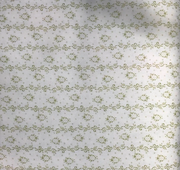 Green Mon Cheri Bows Stripes quilting fabric by RJR
