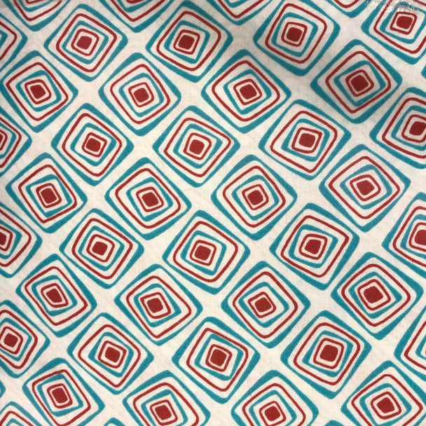 RJR - Mon Cheri - Tumbling Blocks - Turquoise | Sit n' Sew Fabrics By the Yard