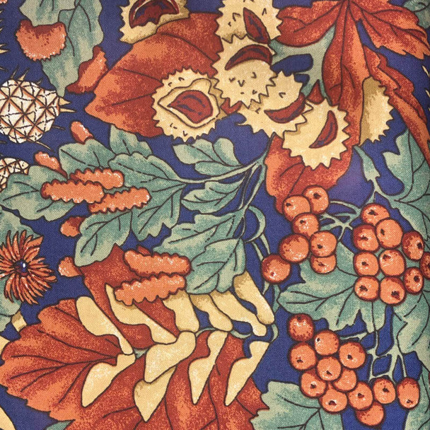 Blue River Song Large Foilage quilting fabric by RJR
