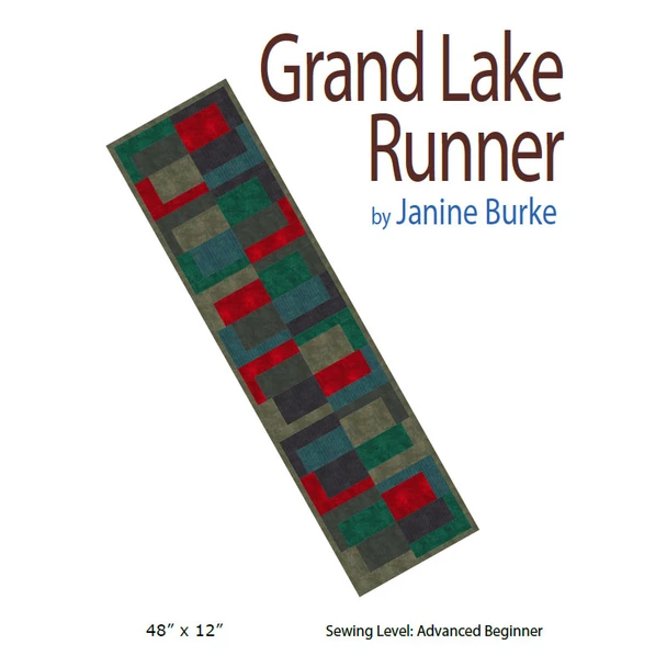 Sit n' Sew - Grand Lake - Table Runner quilt kit with coordinating fabric