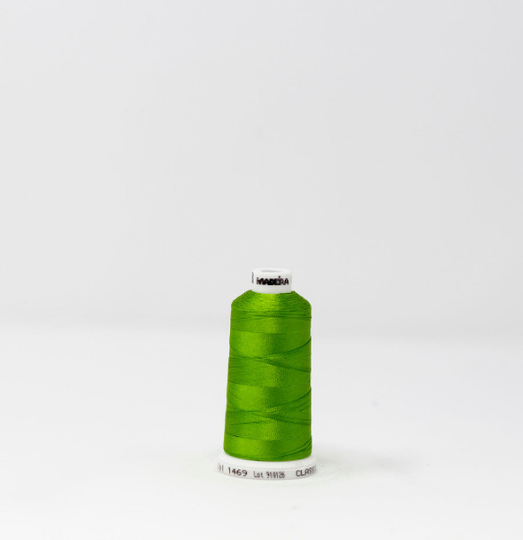 1469 Granny Smith Madeira Classic 1100 Yards Rayon embroidery thread spool