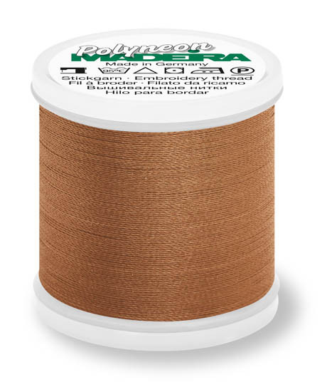 1726 Tan Madeira Polyneon 220 Yards Polyester embroidery thread spool