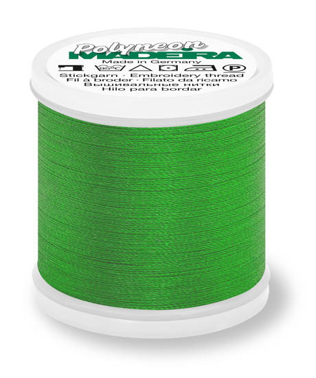 1749 Light Kelly Madeira Polyneon 220 Yards Polyester embroidery thread spool