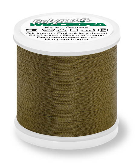 1757 Moss Madeira Polyneon 220 Yards Polyester embroidery thread spool