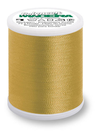 1670 Gold Madeira Polyneon 1100 Yards Polyester embroidery thread spool