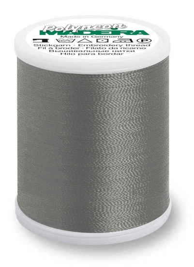 1918 Grey Madeira Polyneon 1100 Yards Polyester embroidery thread spool